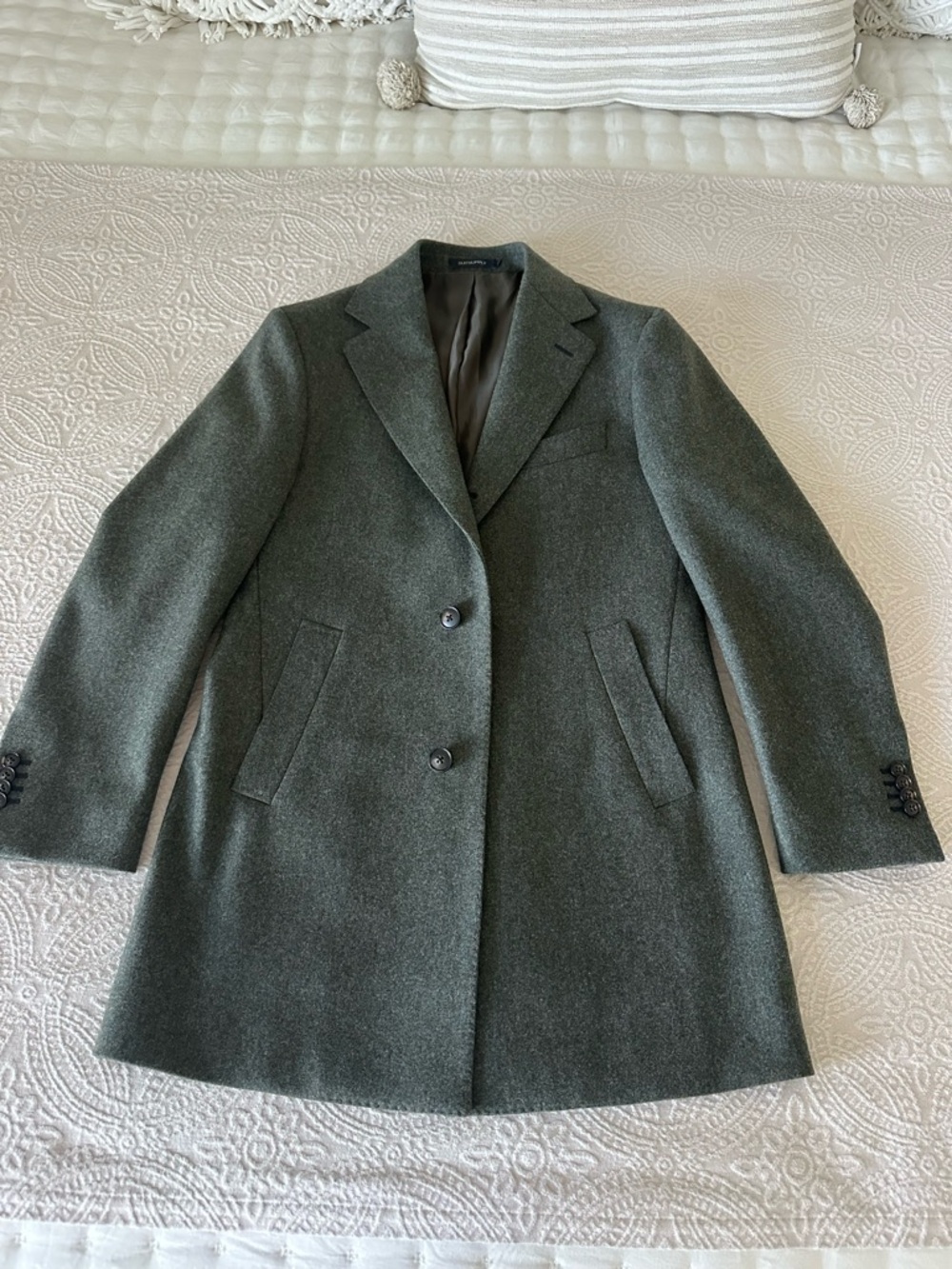 Suitsupply green/gray Wool Peacoat
